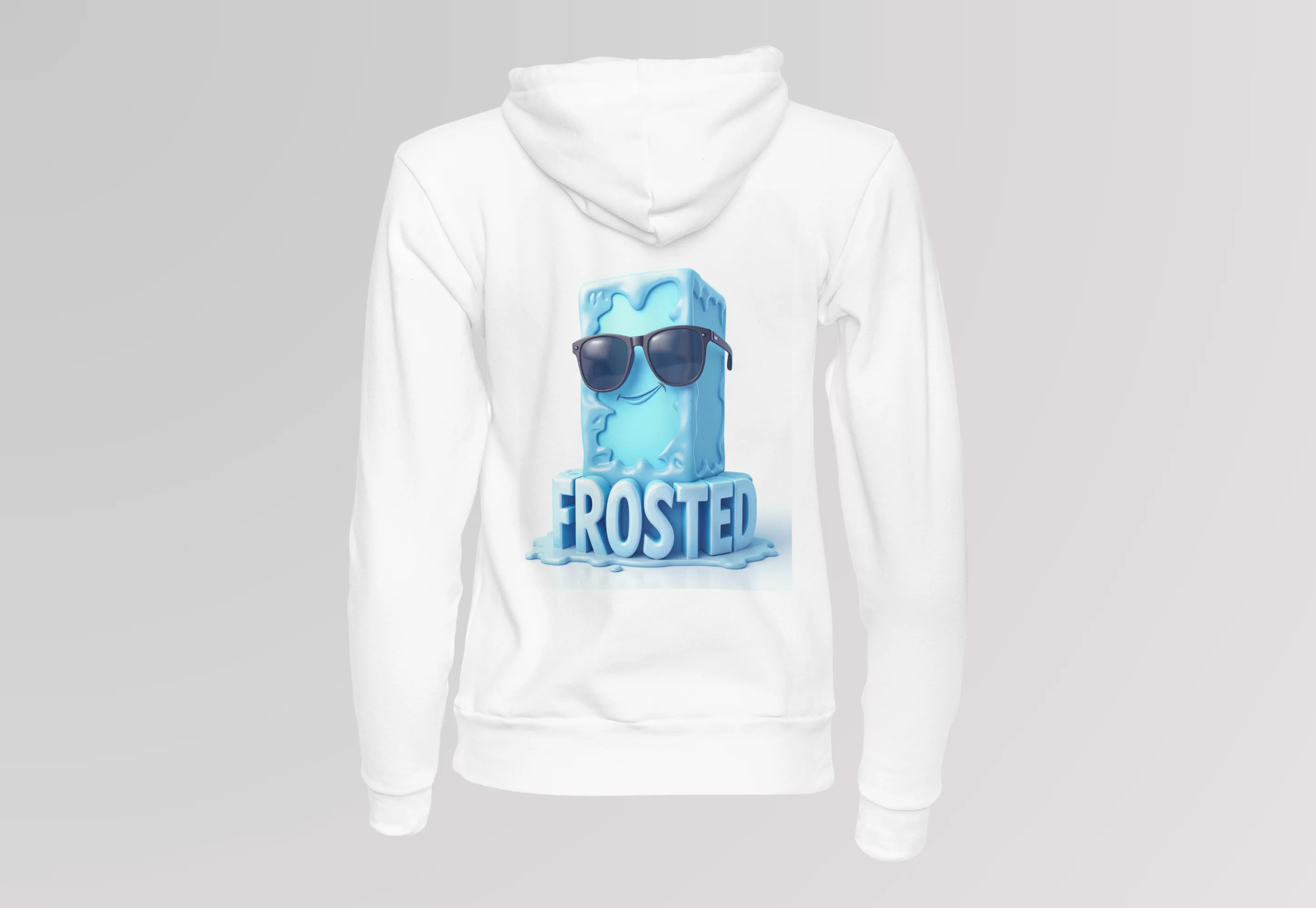 Arte cubo de gelo azul "FROSTED" em alta qualidade