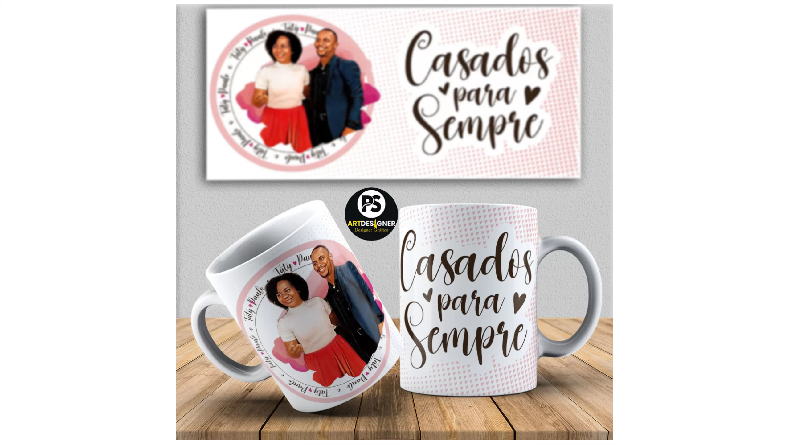 Caneca Casados para sempre