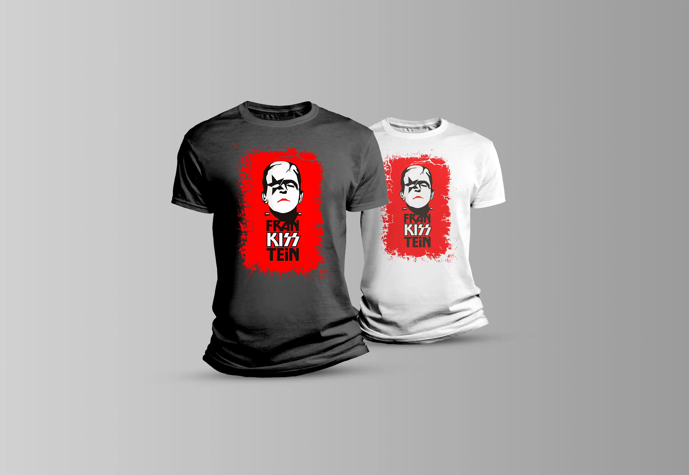 Arte Frankisstein Fran kiss tein banda Kiss para camiseta