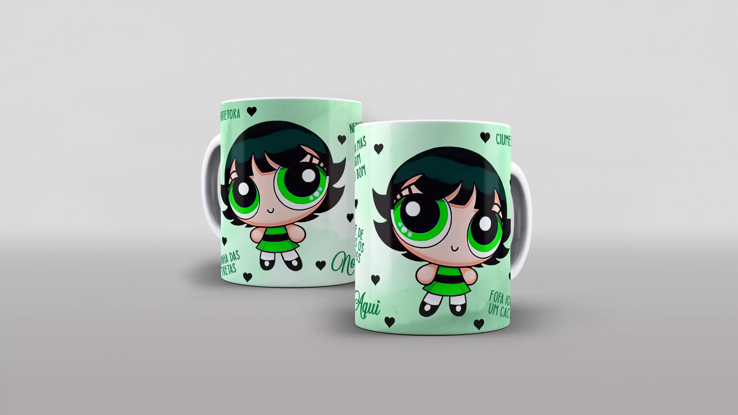 Arte Docinho rainha das tretas - protetora sabe de todos os babados - fofa igual um cacto pra caneca