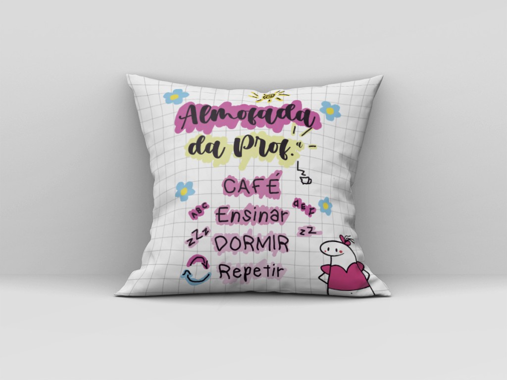 ARTE ALMOFADA - ALMOFADA DA PROF-161