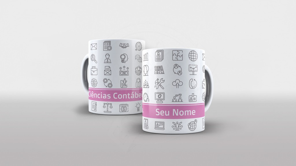 ARTE PARA CANECA CIÊNCIAS CONTABÉIS COM NOME-349