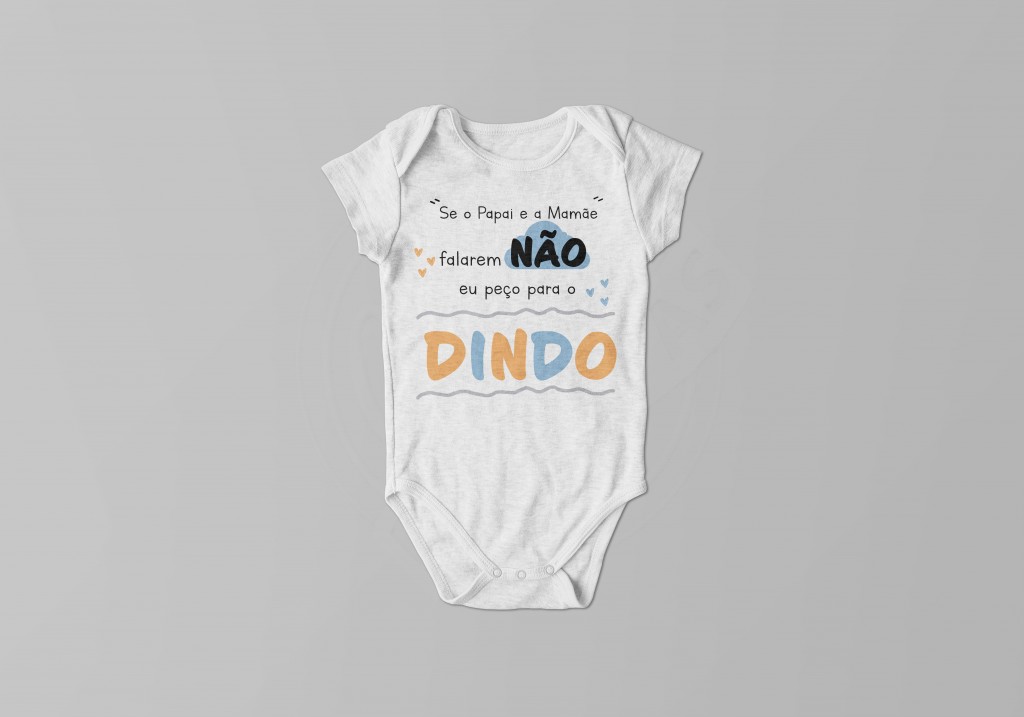 ARTE PARA BODY - SE A MAMÃE E O PAPAI FALAR NÃO -DINDO-565
