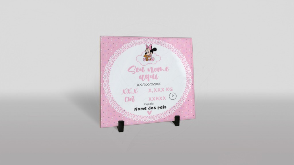 ARTE PARA AZULEJO MATERNIDADE MINNIE-644