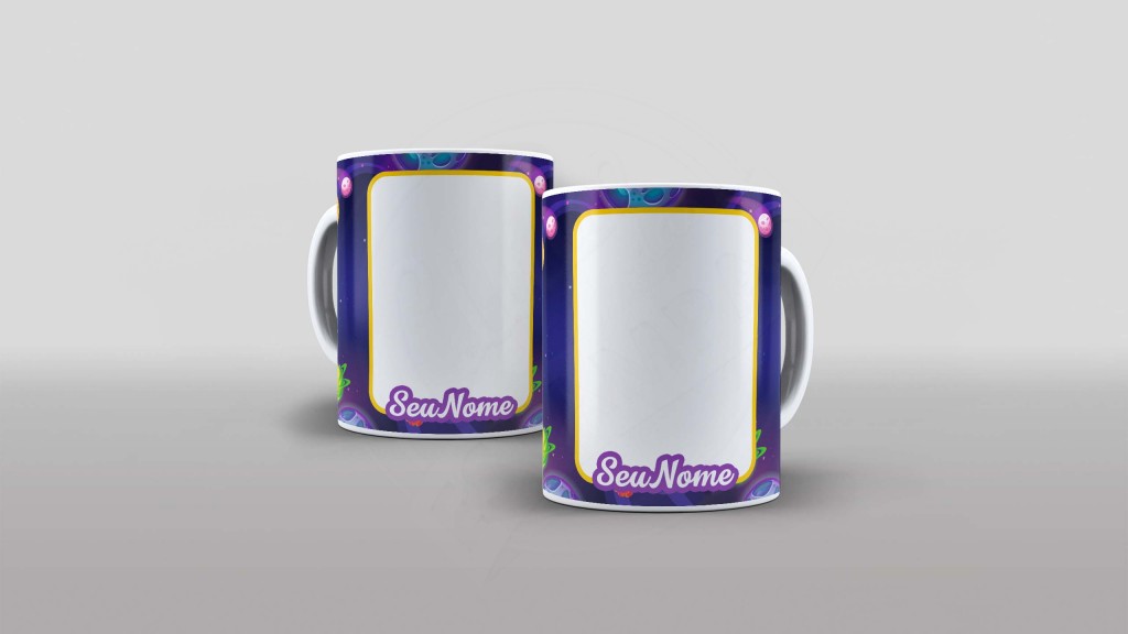 ARTE PARA CANECA COM FOTO - ANIVERSÁRIO - GALÁXIA-914