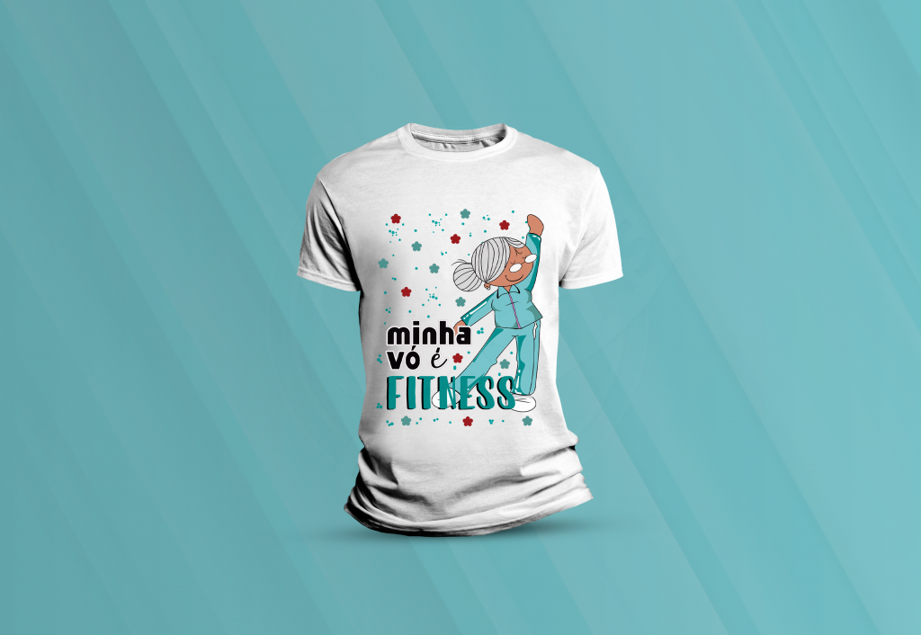 ARTE PARA CAMISETA - FAMÍLIA - MINHA VÓ É FITNESS-29