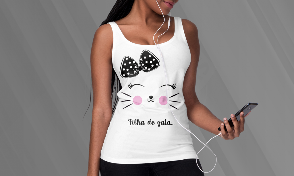 ARTE PARA CAMISETA - DATAS COMEMORATIVAS - DIA DAS MÃES - FILHA DE GAT-91