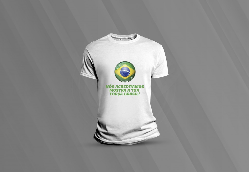 ARTE PARA CAMISETA - COPA DO MUNDO - NÓS ACREDITAMOS MOSTRA A TUA FORÇA BRASIL-195