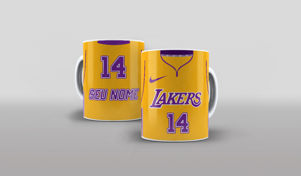ARTES PARA CANECAS - ESPORTES - BASKETBALL - LAKERS-342