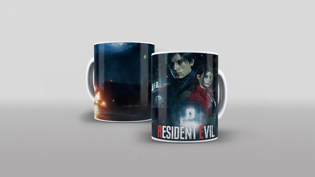 ARTES PARA CANECAS - GAMES - RESIDENT EVIL 001-414