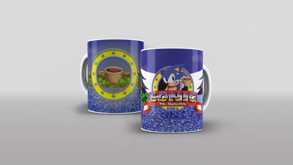 ARTES PARA CANECAS - GAMES - SONIC 001-417