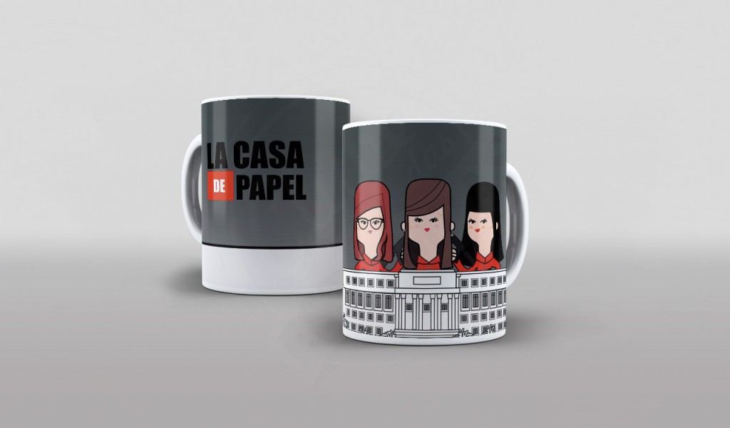 ARTES PARA CANECAS - SÉRIES - LA CASA DE PAPEL 001-450