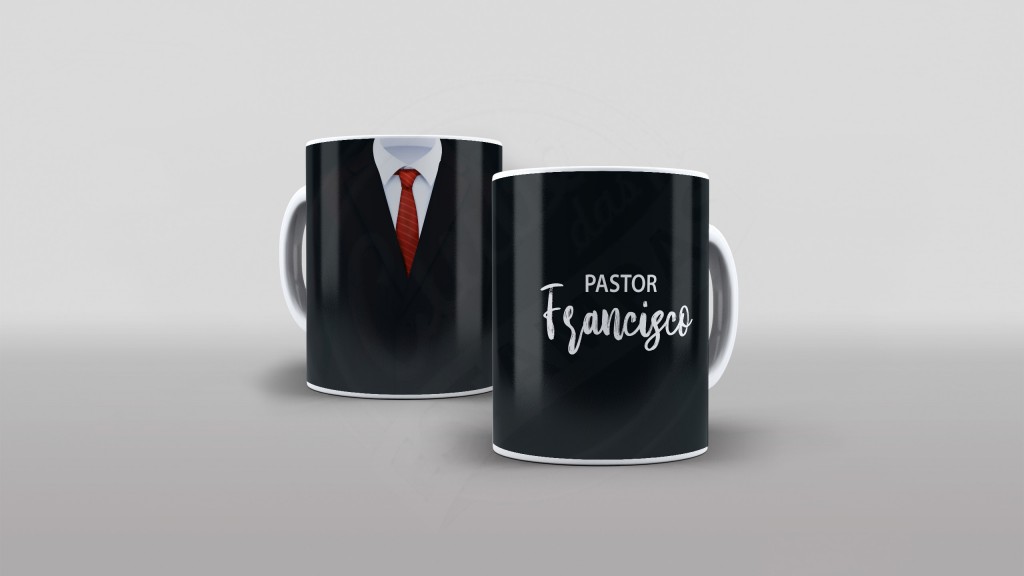 ESTAMPA PARA CANECA COM NOME - PASTOR-662