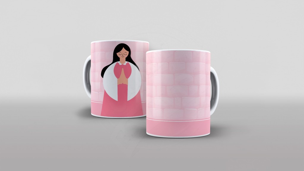 ESTAMPA PARA CANECA - PASTORA-669