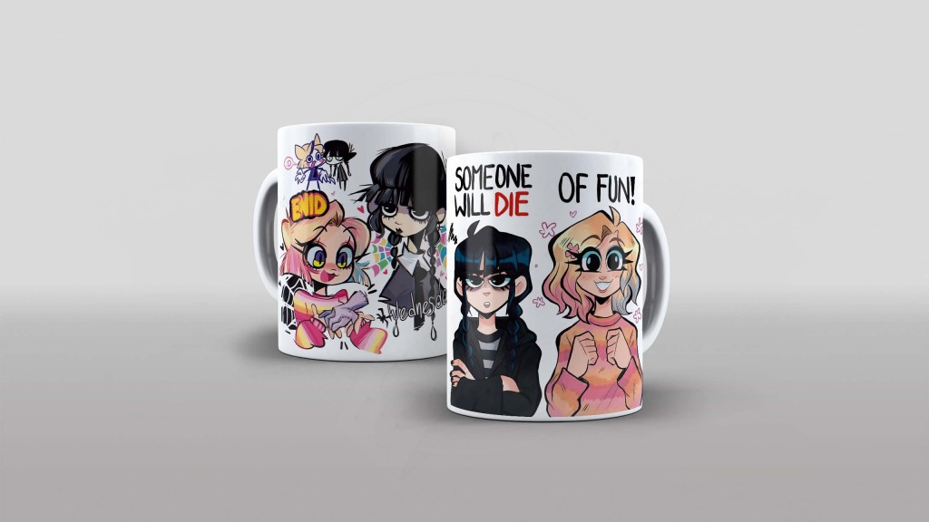 ARTE PARA CANECA - WANDINHA - SOMEONE WILL DIE OF FUN-827