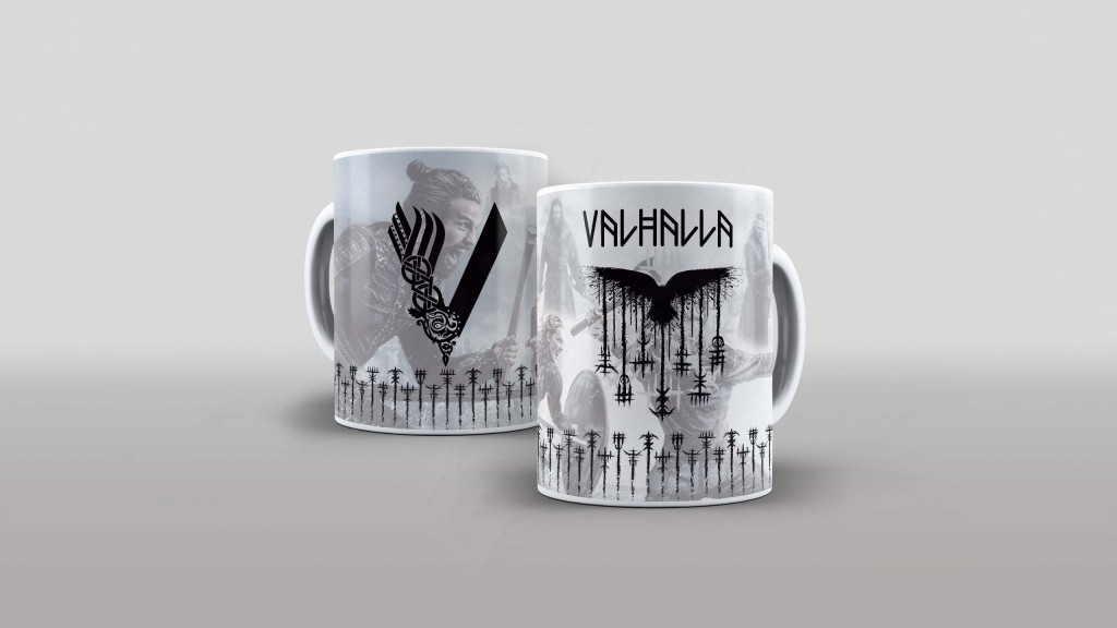 ARTE PARA CANECA- SÉRIES- VIKINGS VALHALLA-1235