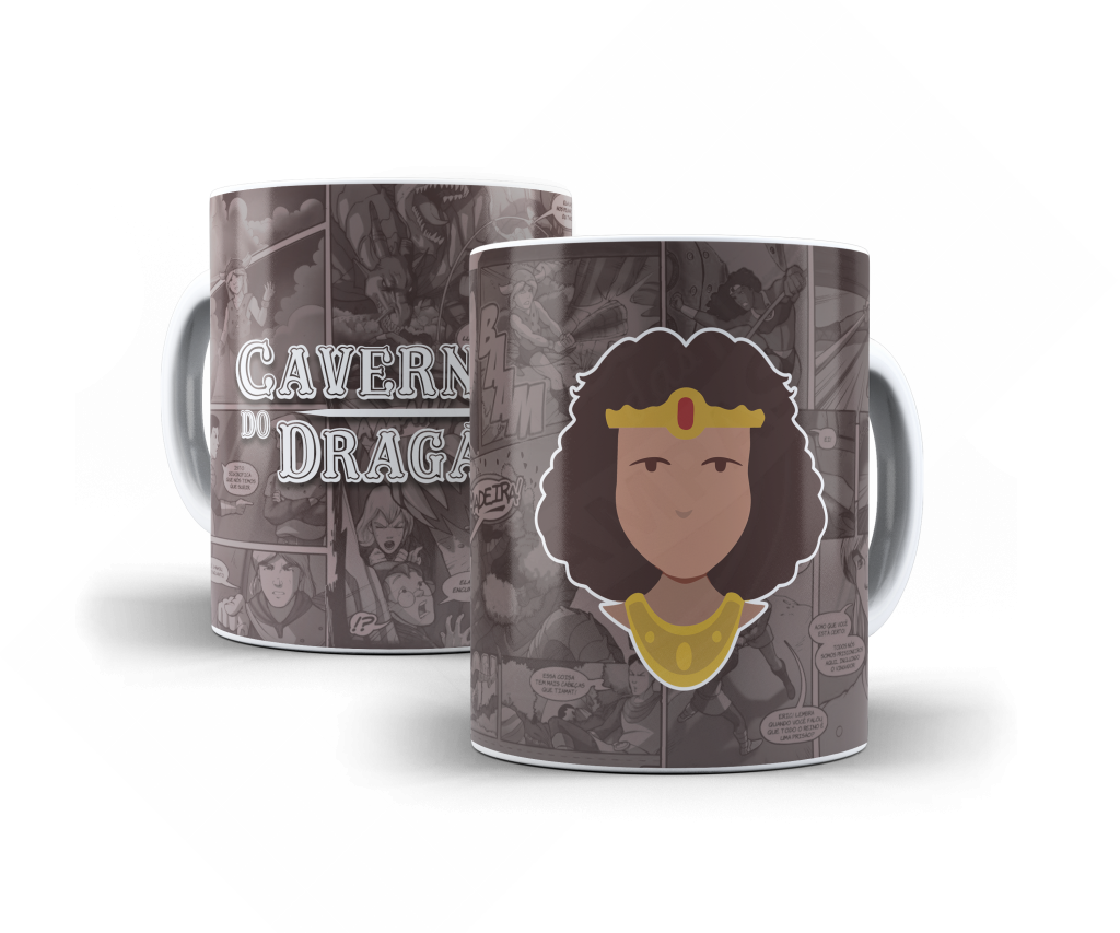 ARTE PARA CANECA DIANA - CAVERNA DO DRAGÃO-1355