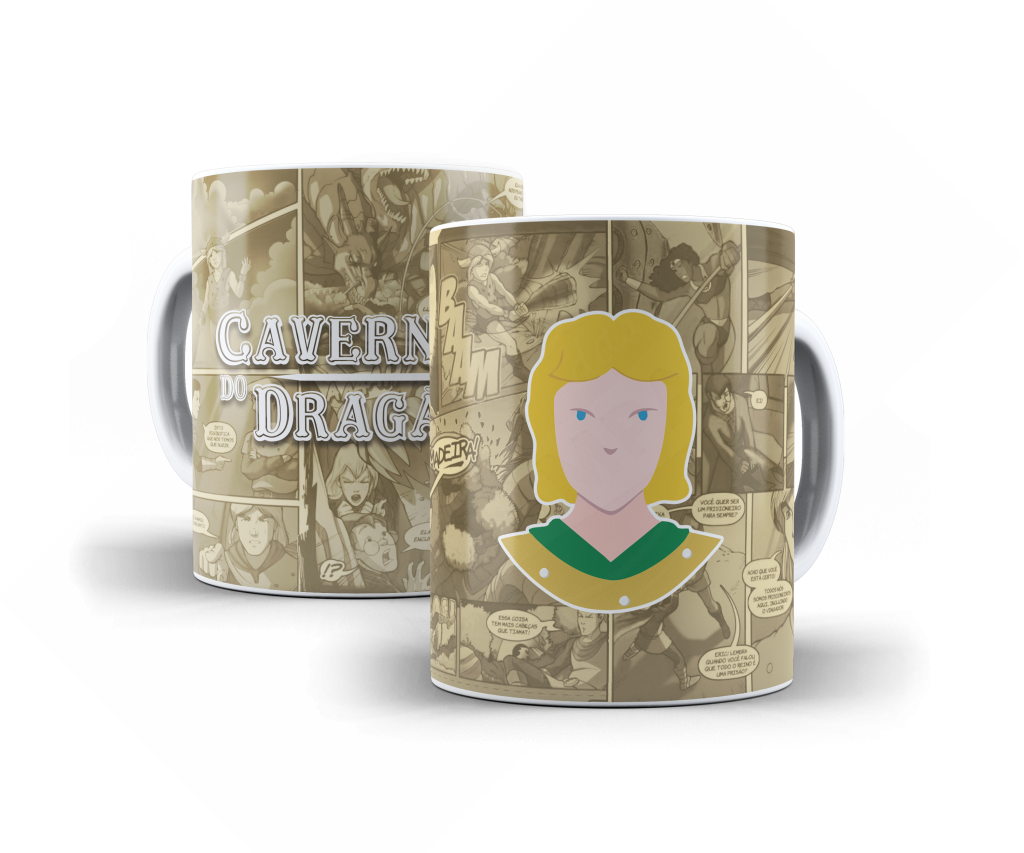 ARTE PARA CANECA HANK - CAVERNA DO DRAGÃO-1356