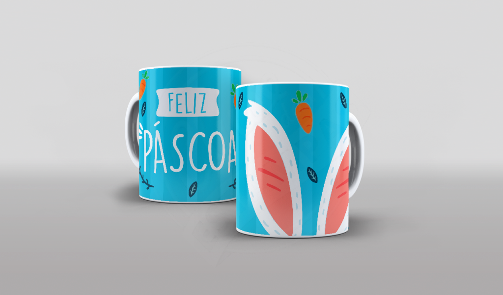 ARTE PARA CANECAS - FELIZ PÁSCOA-1837