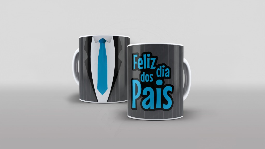 ARTE PARA CANECAS FELIZ DIA DOS PAIS 10-1880