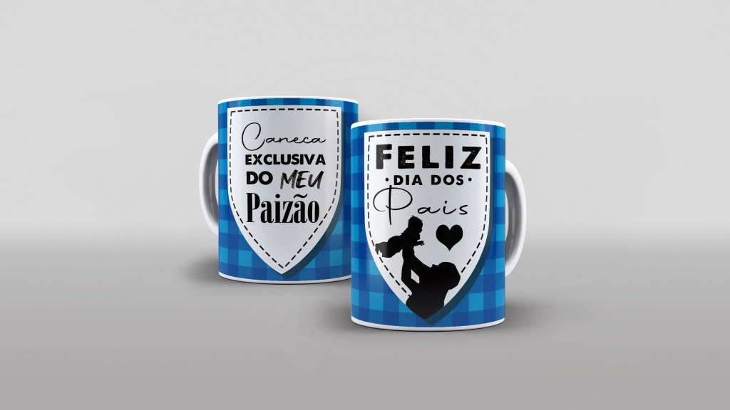 ARTE PARA CANECAS - FELIZ DIA DOS PAIS-1917