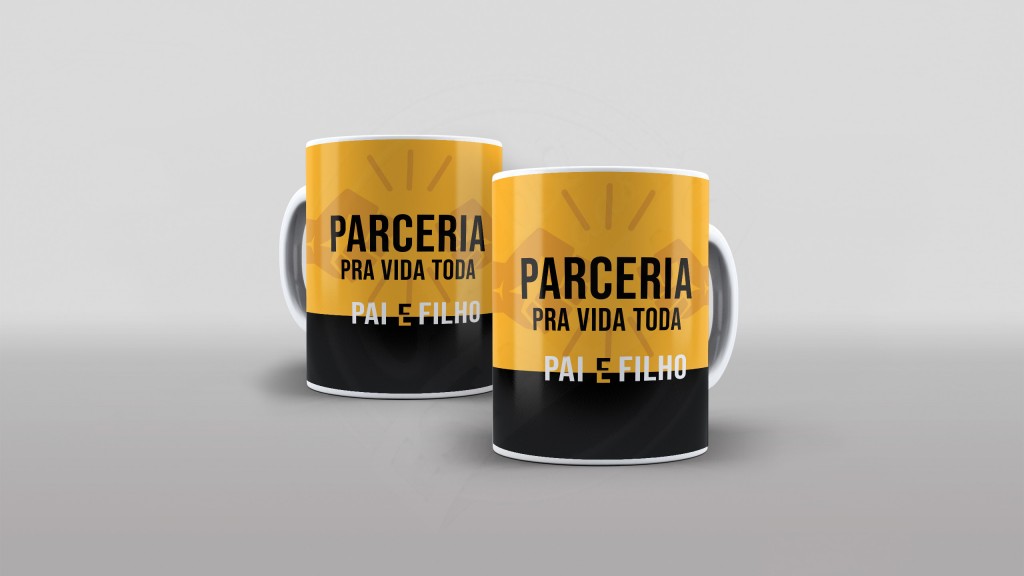 ARTE PARA CANECAS - PARCERIA PRA VIDA TODA - DIA DOS PAIS-1964