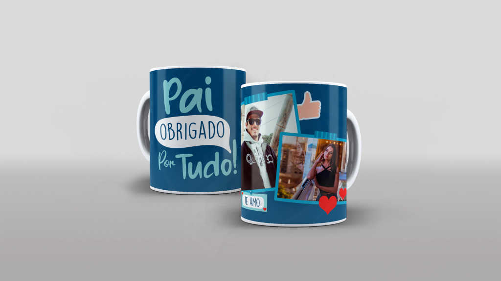 ARTE PARA CANECAS - PAI OBIGADO POR TUDO-1966