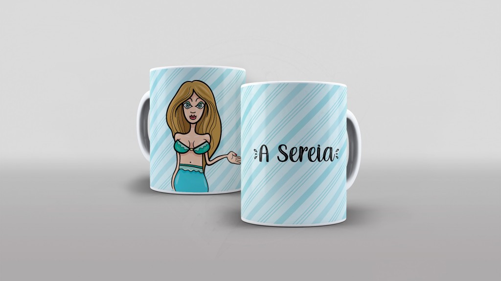 ARTE PARA CANECAS - A SEREIA-2274
