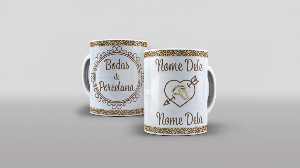 ARTE PARA CANECAS - BODAS DE PORCELANA 04-2283
