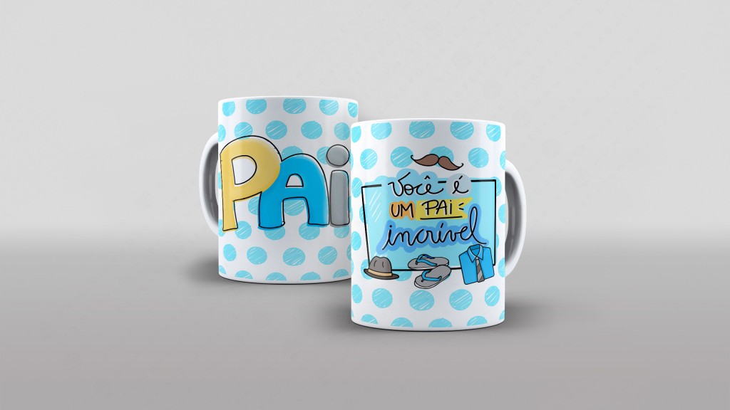 ARTE PARA CANECA PAI VOCÊ É UM PAI INCRÍVEL-2545