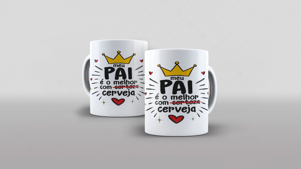 ARTE PARA CANECA MEU PAI É O MELHOR COM CERVEJA-2553