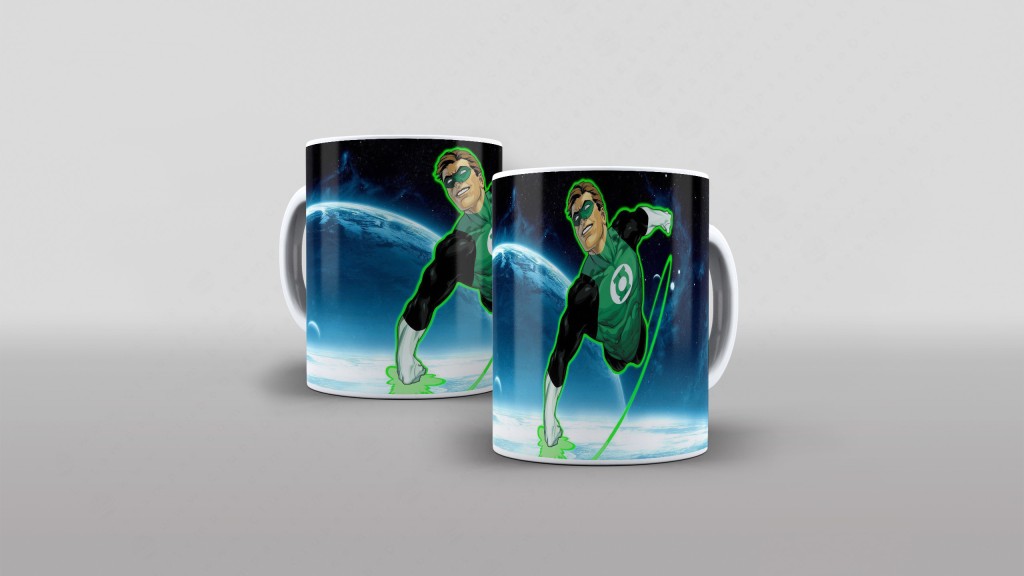 ARTE PARA CANECA LANTERNA VERDE-2630