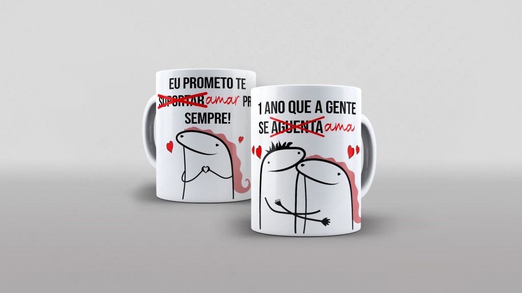 ARTE PARA CANECA - 1 ANO QUE A GENTE SE AGUENTA-2697