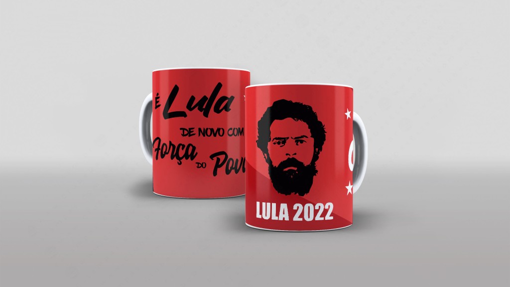 ARTE PARA CANECA - LULA DE NOVO COM A FORÇA DO POVO-2746