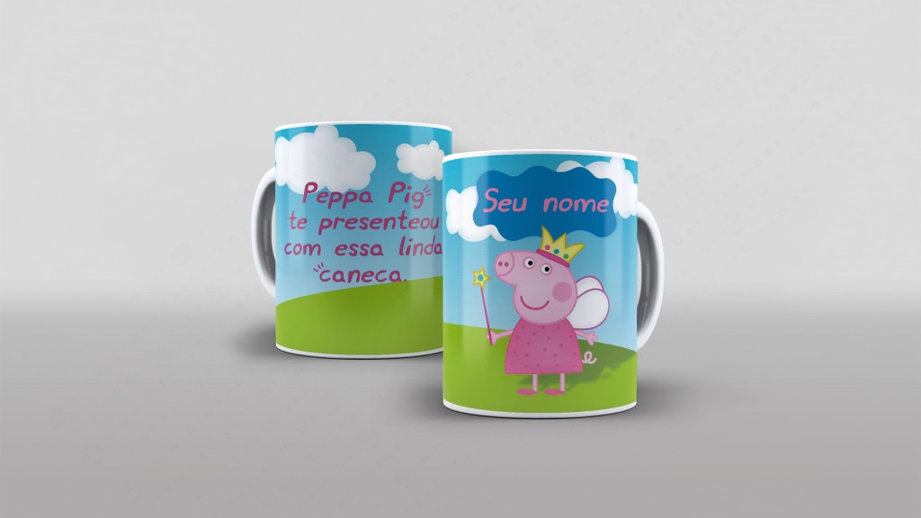 ARTE PARA CANECA PEPPA PIG-2760