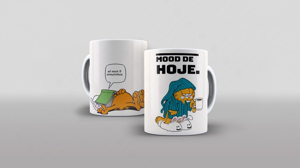 ARTE PARA CANECA - GARFIELD-3066