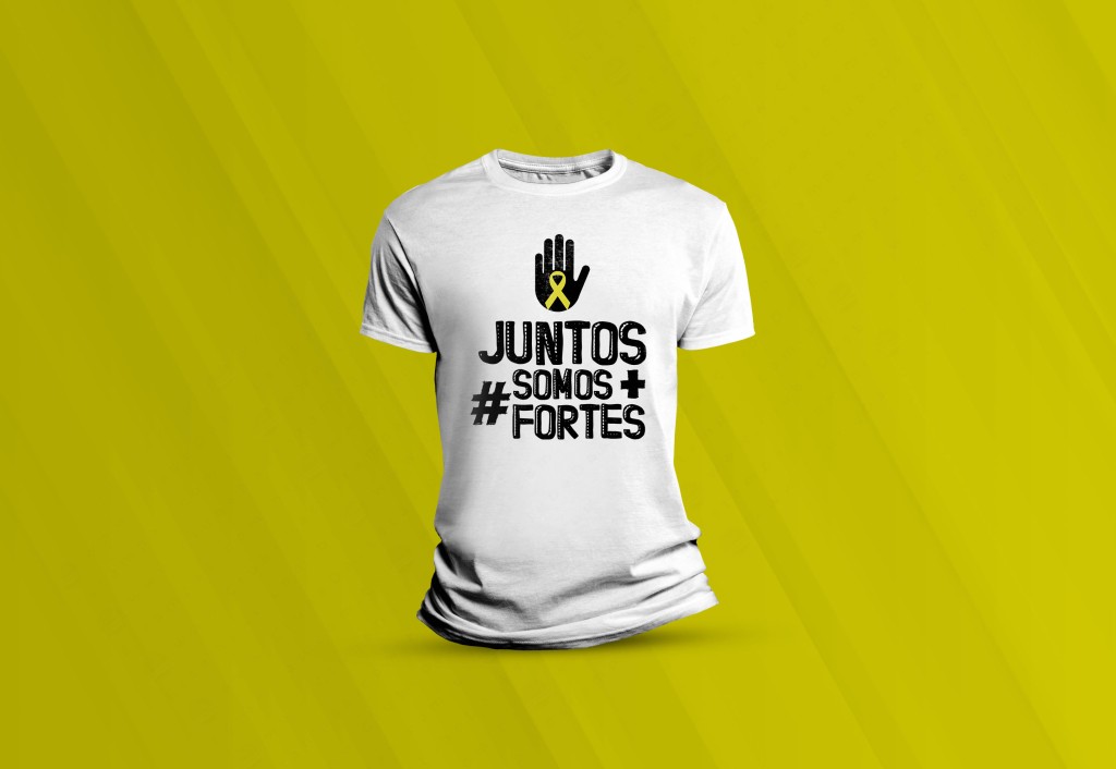 ARTE CAMISETA - JUNTOS SOMOS MAIS FORTES-3129