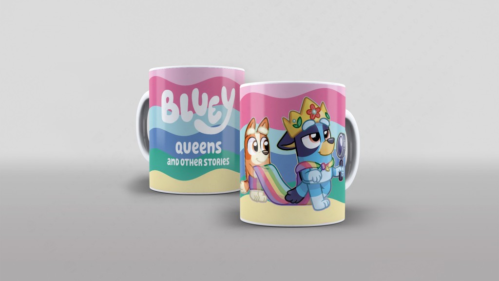 ARTE PARA CANECA  - BLUEY BINGO-3183
