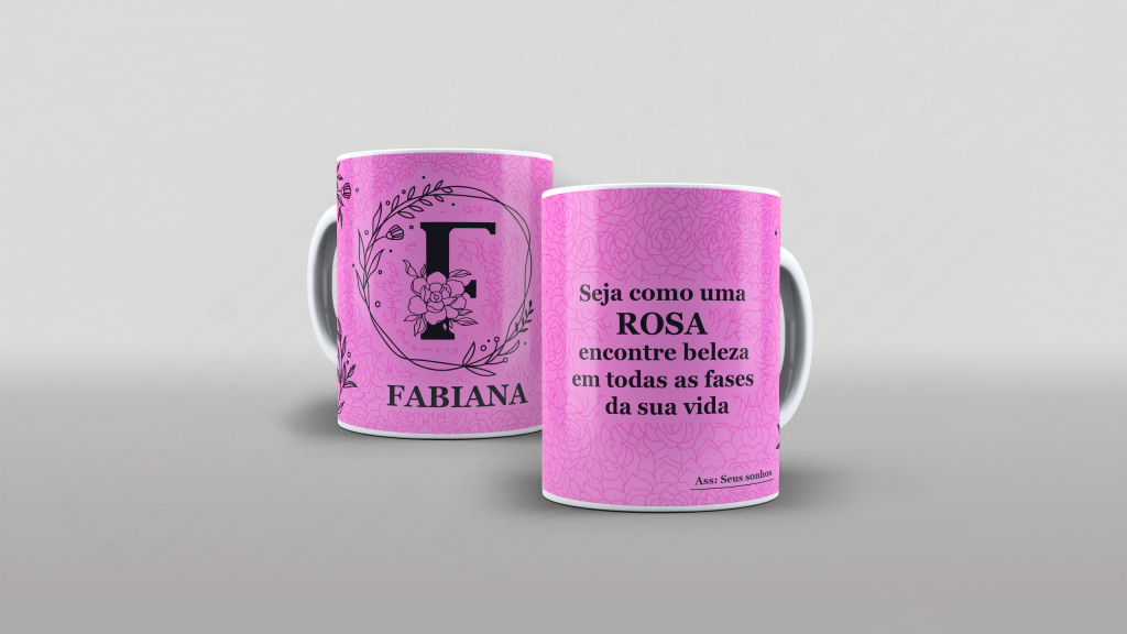 ARTE PARA CANECA COM NOME - SEJA COMO UMA ROSA, ENCONTRE BELEZA EM TODAS AS FASES DA SUA JO-3282