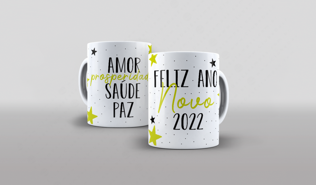 ARTE PARA CANECA - FELIZ ANO NOVO-3429
