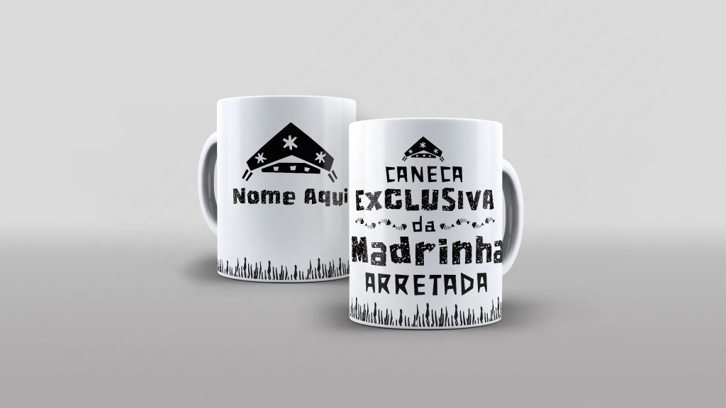 ARTE PARA CANECA MADRINHA - COLEÇÃO FAMÍLIA ARRETADA-3473