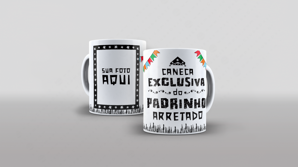 ARTE PARA CANECA PADRINHO - COLEÇÃO FAMÍLIA ARRETADA-3492