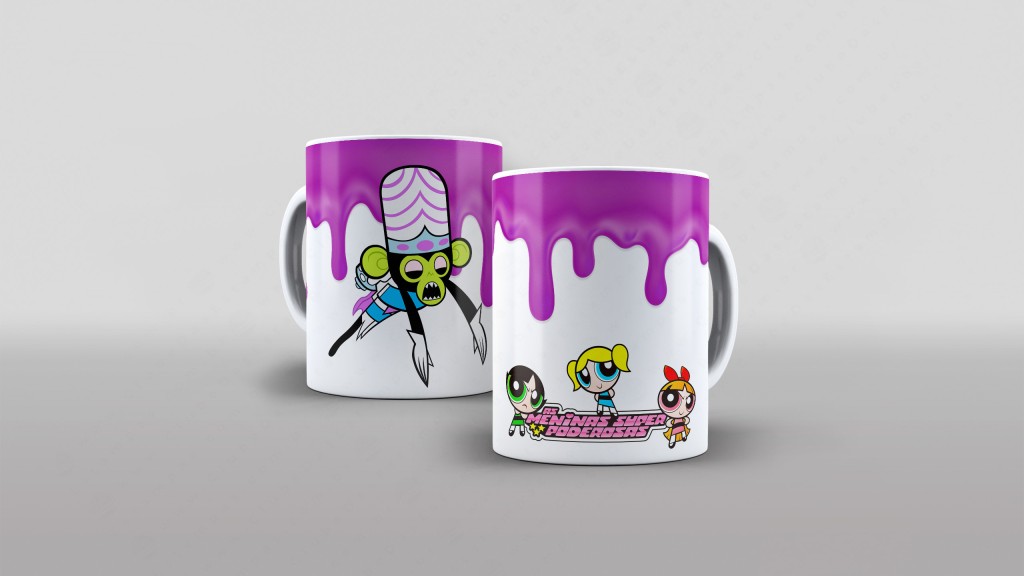 ARTE PARA CANECA MACACO LOUCO - MENINAS SUPER PODEROSAS-3532
