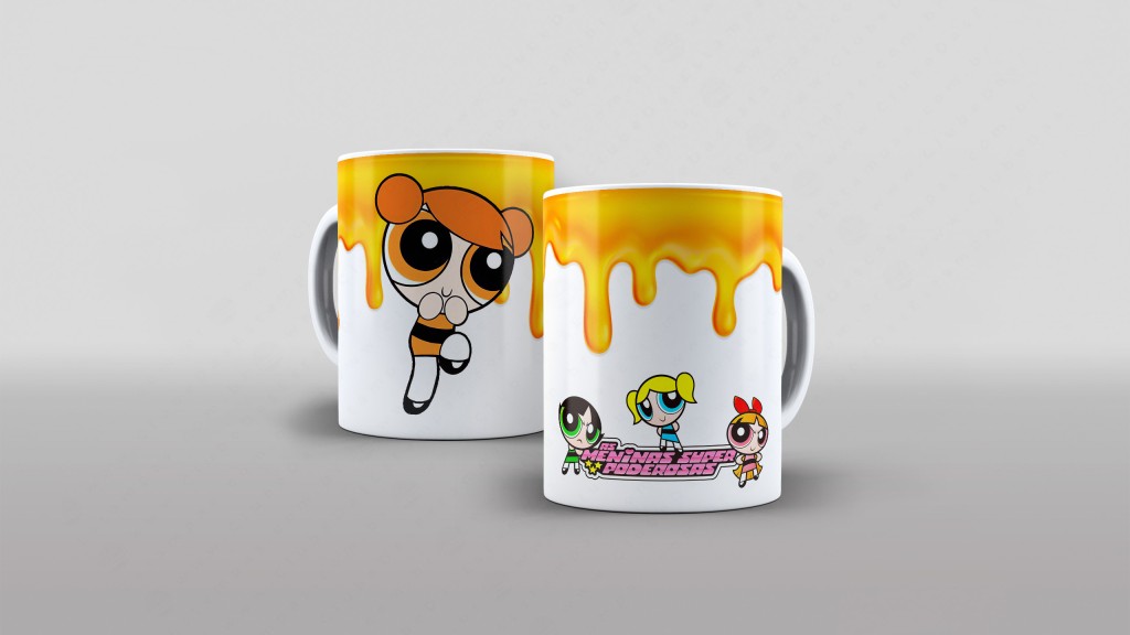 ARTE PARA CANECA RUIVINHA - MENINAS SUPER PODEROSAS-3535
