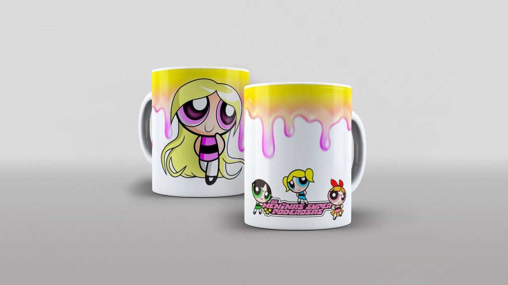ARTE PARA CANECA PRINCESINHA - MENINAS SUPER PODEROSAS-3544