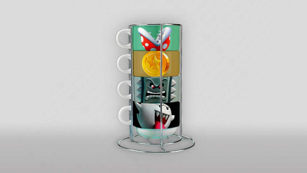 ARTE PARA TORRE DE CANECAS/XÍCARAS - SUPER MÁRIO-3620