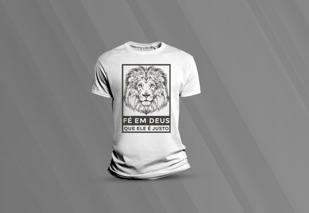 ARTE PARA CAMISETA - FÉ EM DEU QUE ELE É JUSTO-3769