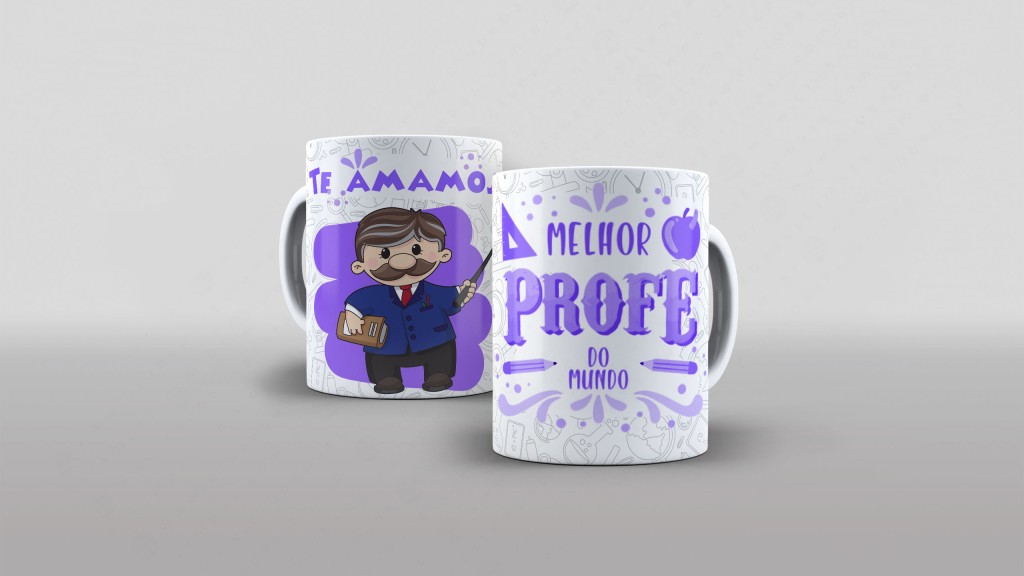 ARTE CANECA - MELHOR PROF DO MUNDO (PARA ELE-3814