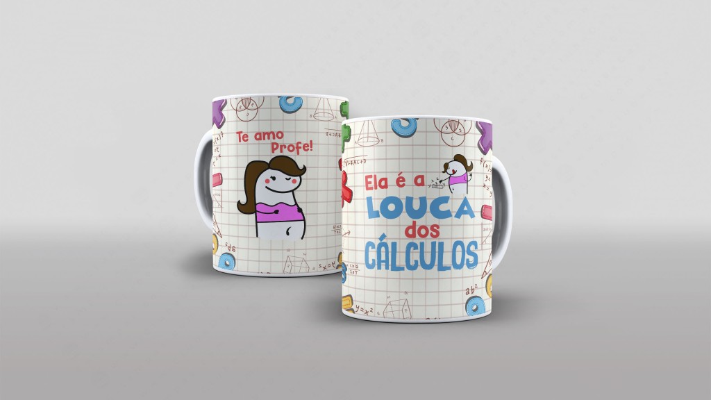 ARTE CANECA - FLORK - ELA É A LOUCA DOS CÁLCULOS-3838