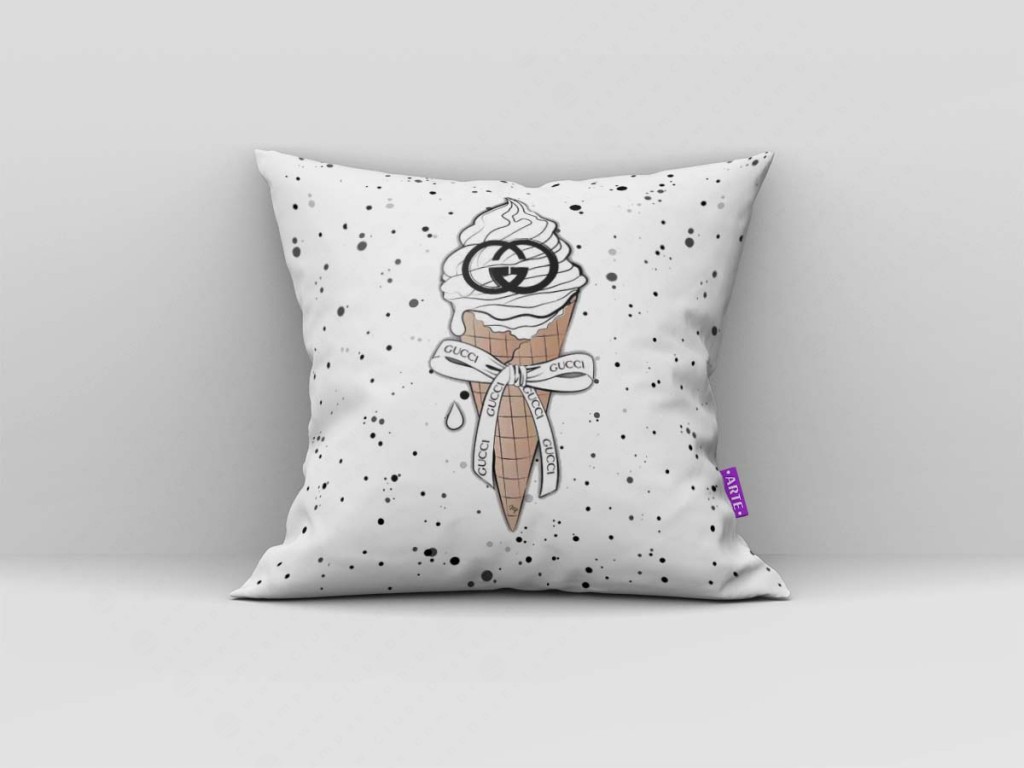 ARTE PARA ALMOFADA - SORVETE GUCCI-3996